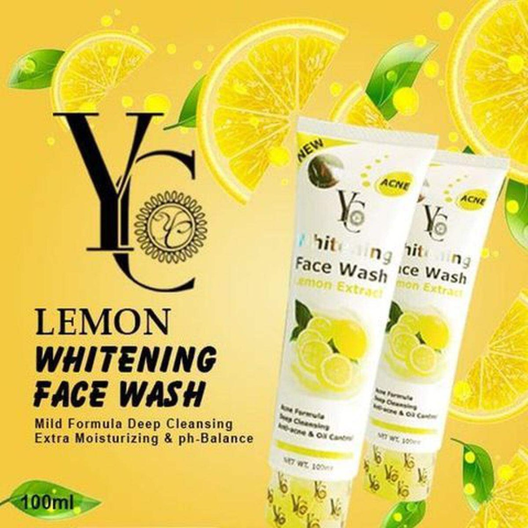 YC Whitening Lemon Extract Acne Face Wash (100 ml)