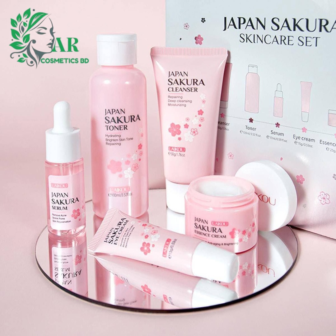 LAIKOU Japan Sakura 6-Piece Skincare Set