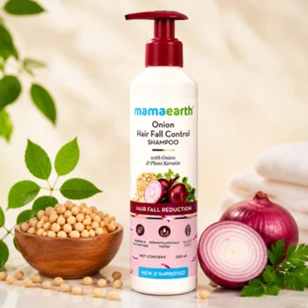 Mamaearth Onion Hair Fall Control Shampoo