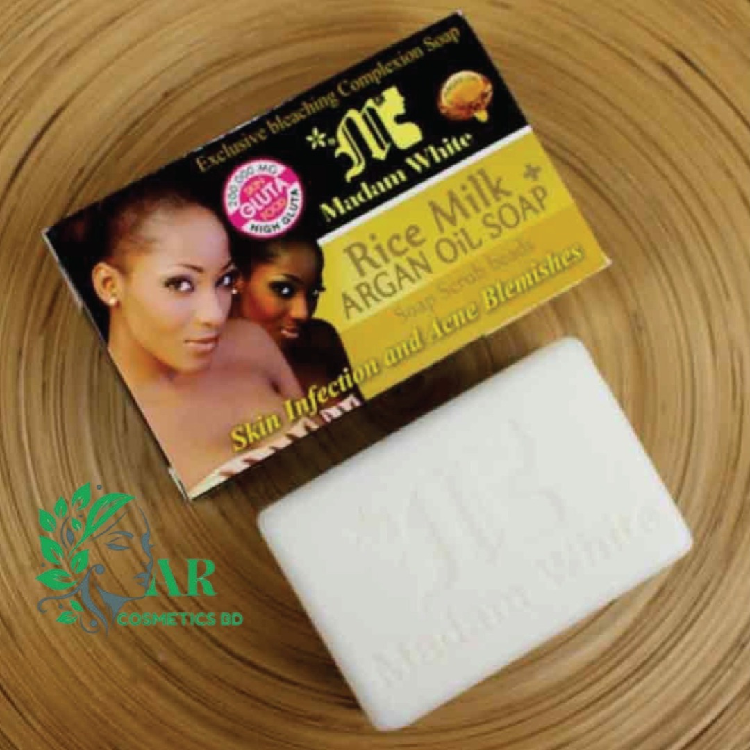 Rice Milk + Argan Oil Scrub Beads Soap