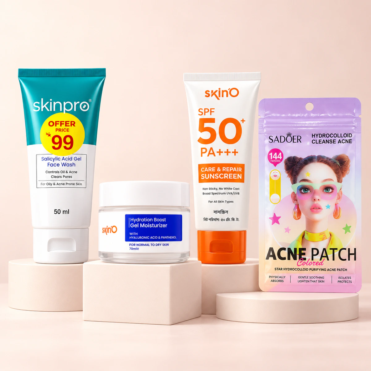 Budget Oily Skin Starter Kit product combo