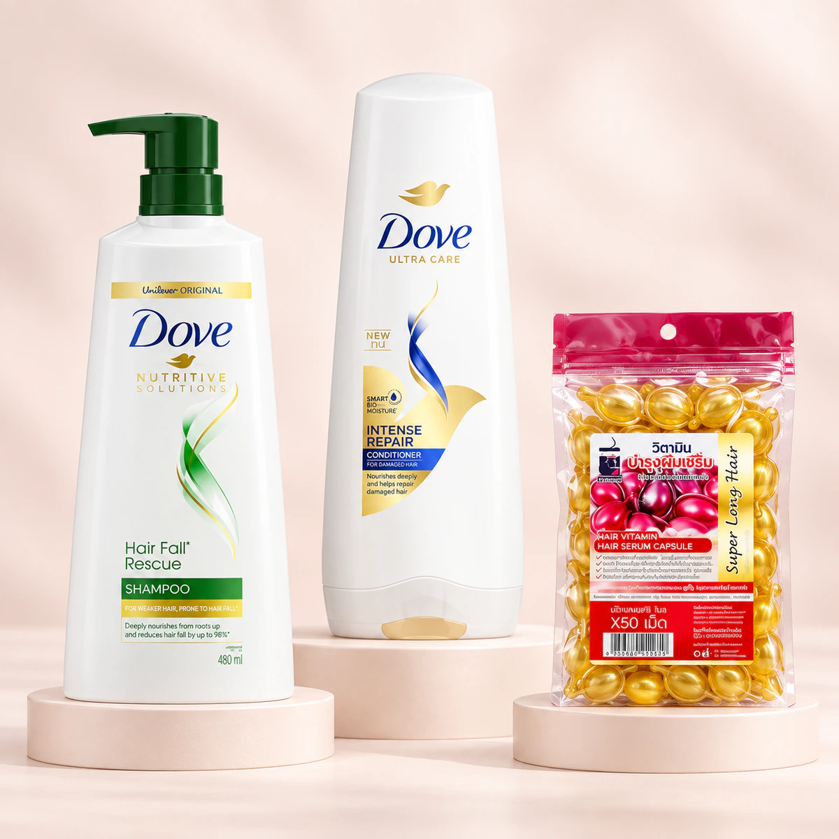 Dove Hair Fall Care Set product combo