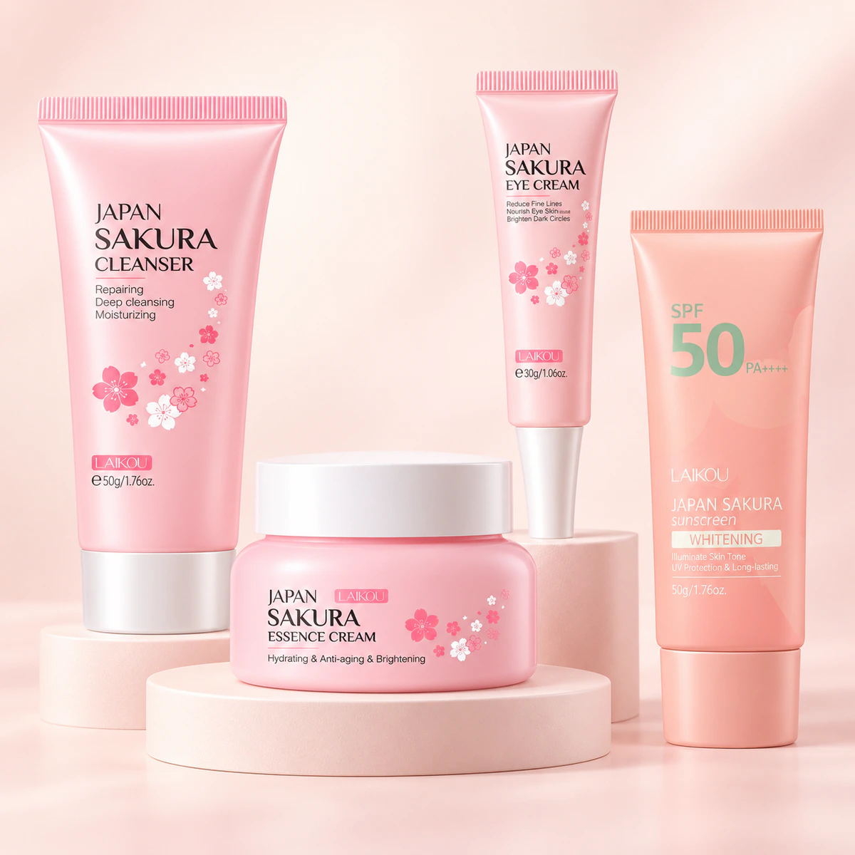 LAIKOU Sakura Skincare Set product combo