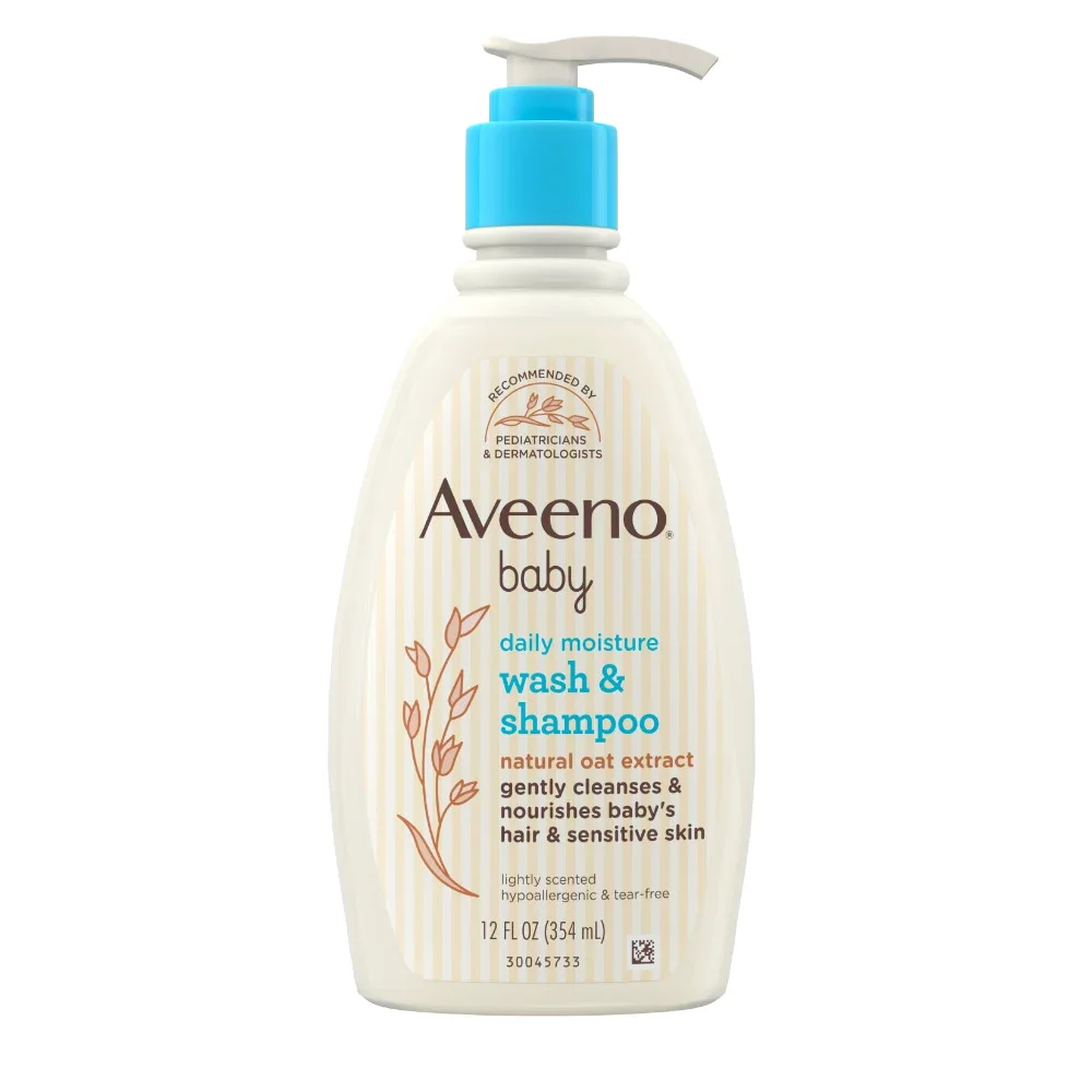 Aveeno Baby Daily Moisture Wash & Shampoo 354ml
