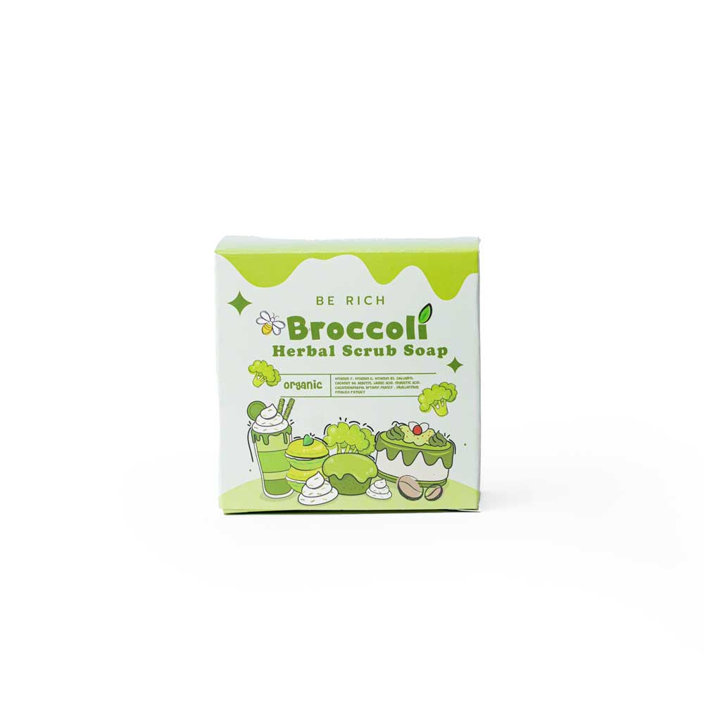 Be Rich Broccoli Herbal Scrub Soap