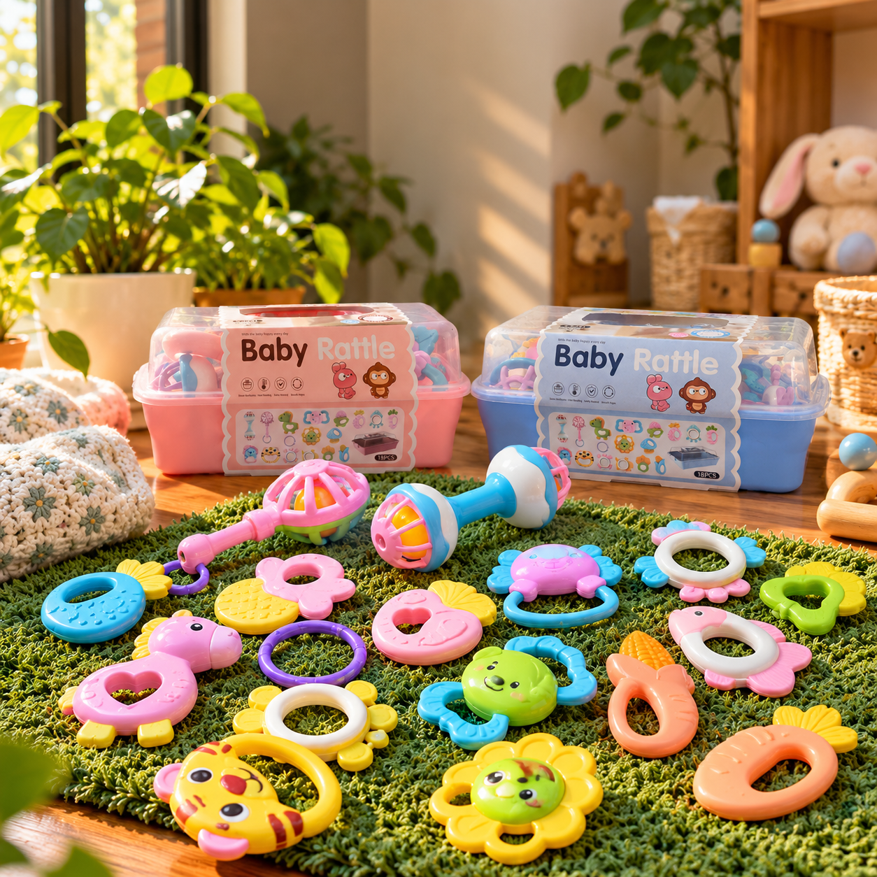 Little Tin Lok 18 PCS Baby Rattle Toy Set