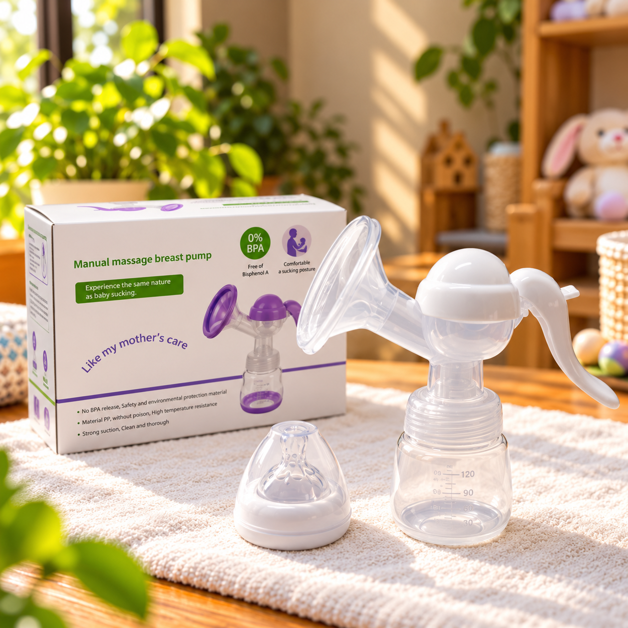 Lock System Manual Breast Pump