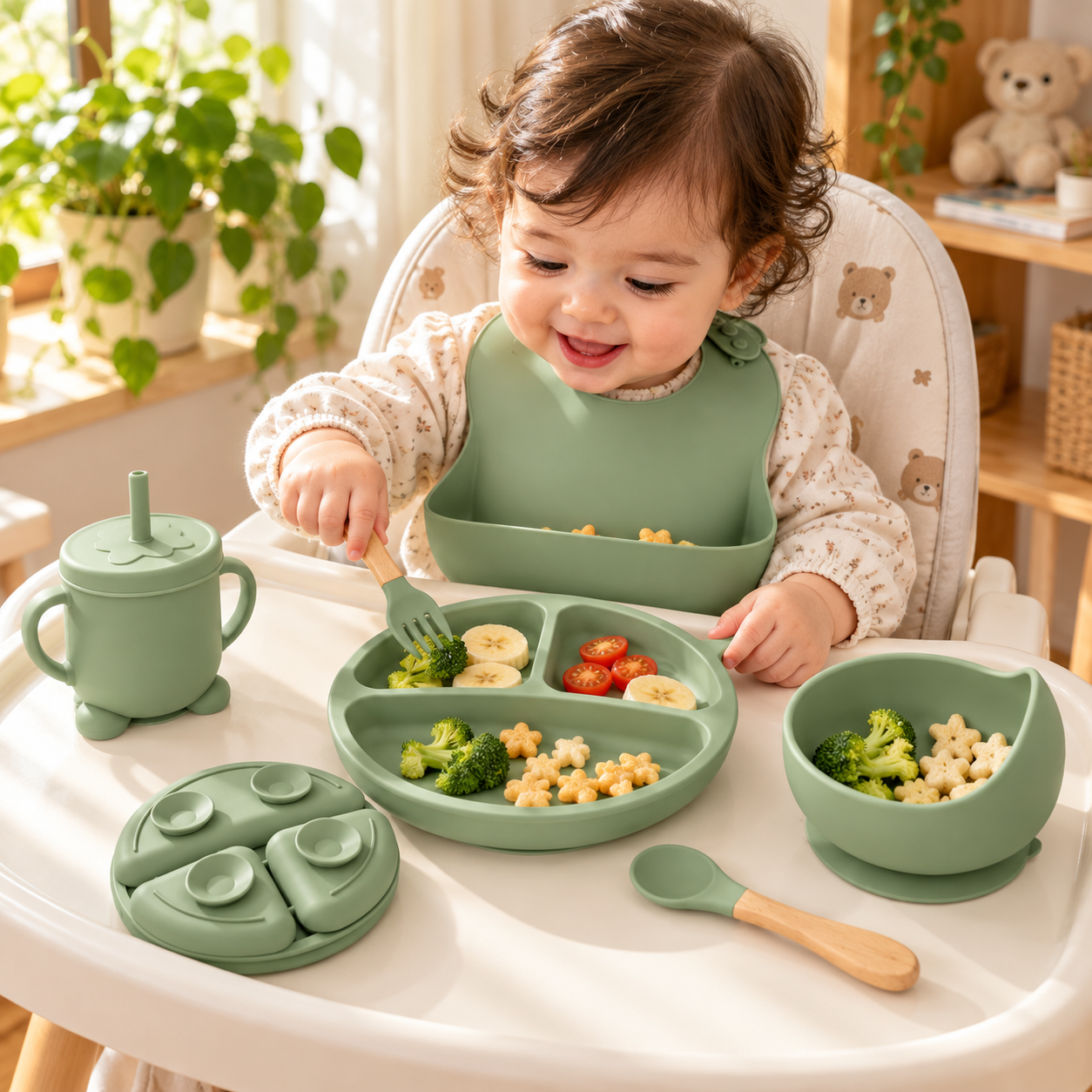 Baby Silicone Feeding Set – Premium BPA-Free Feeding Essentials